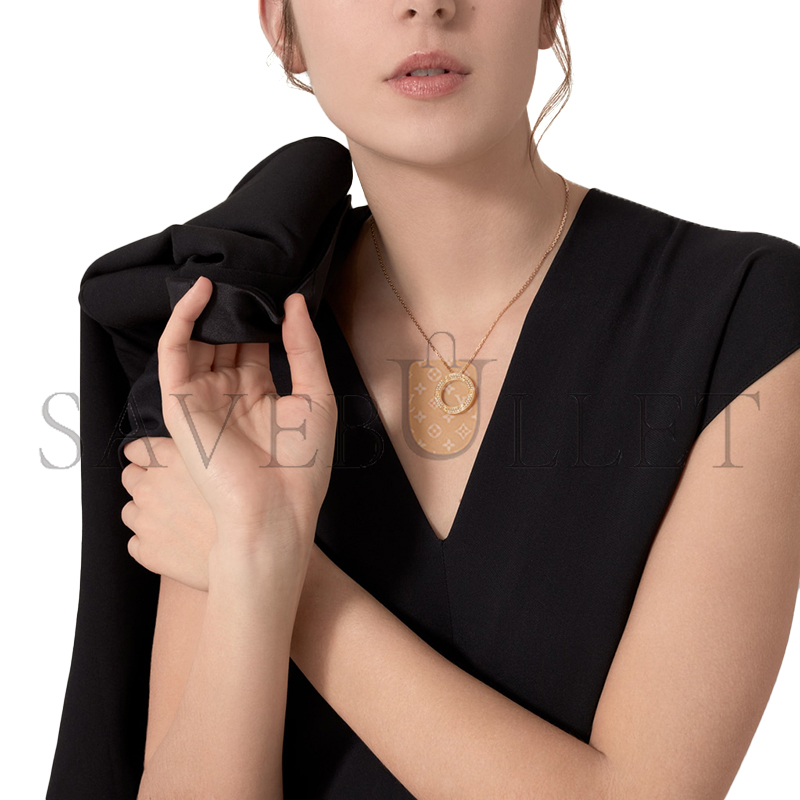 CARTIER LOVE NECKLACE, PAVED B7058400